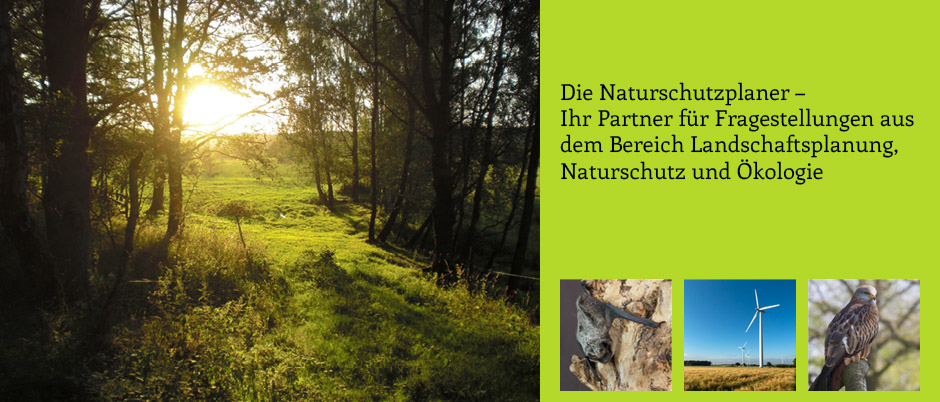 Die Naturschutzplaner - Ihr Partner fÃ¼r Fragestellungen aus dem Bereich Landschaftsplanung, Naturschutz und Ãkologie